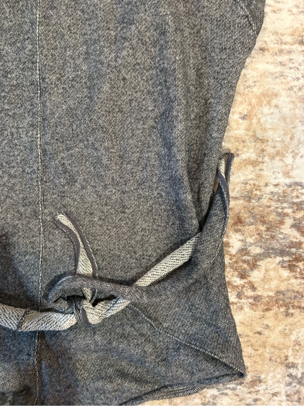 Bloch Gray romper warmup with Waist Tie - Picture 4 of 4